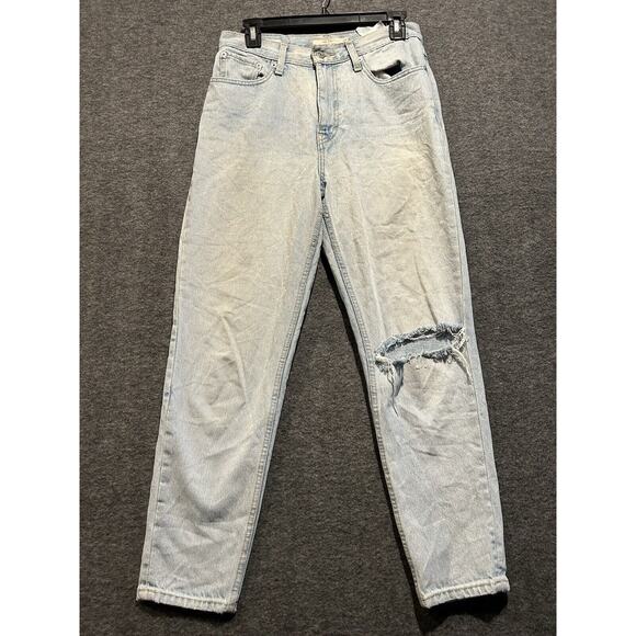 Levi's Denim - Levi's Womens Jeans Size 27x25 Blue Denim Mom Jeans Cotton Denim Light Wash
